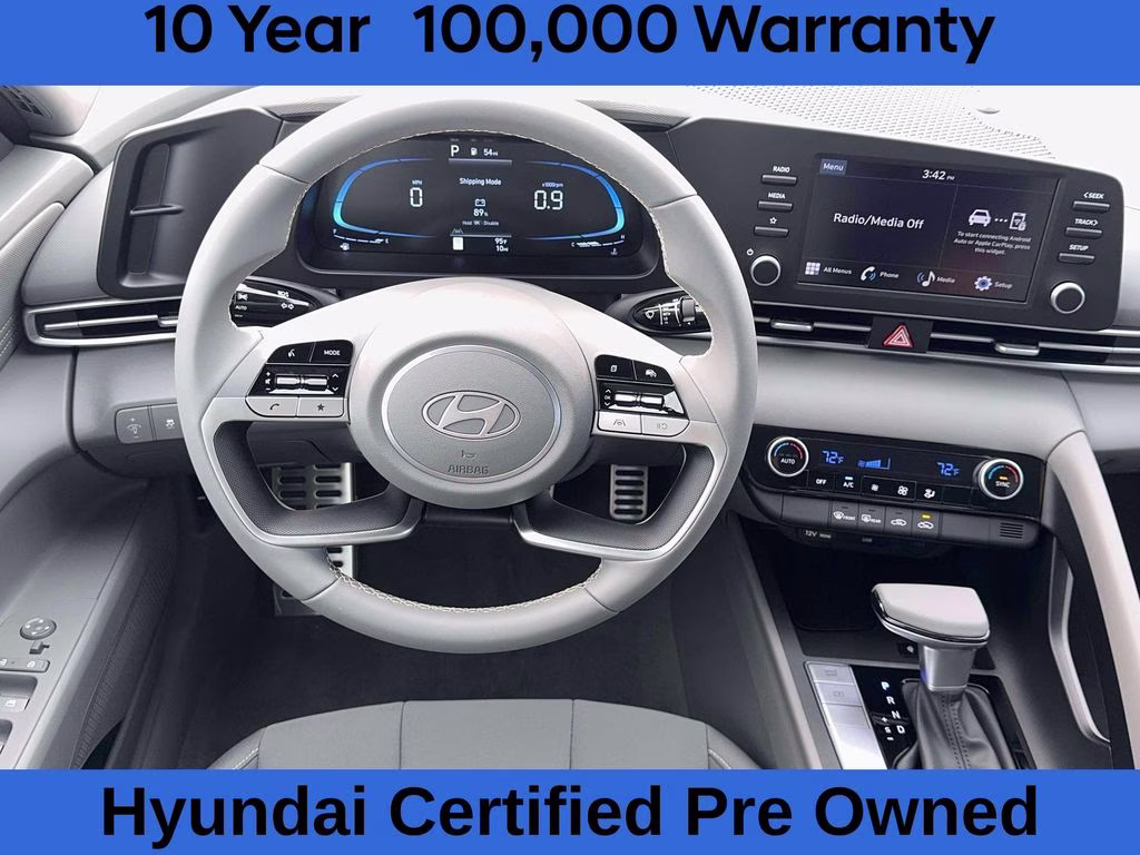 2026 Serenity White Pearl Hyundai Elantra SEL Sport FWD Sedan