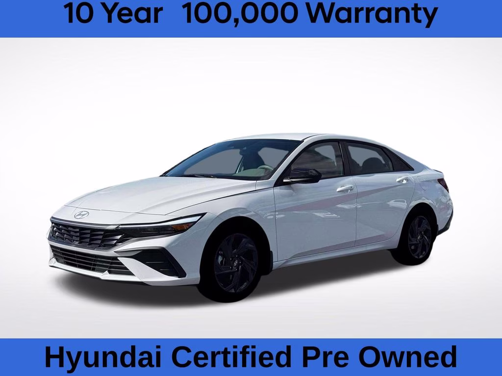 2026 Serenity White Pearl Hyundai Elantra SEL Sport FWD Sedan