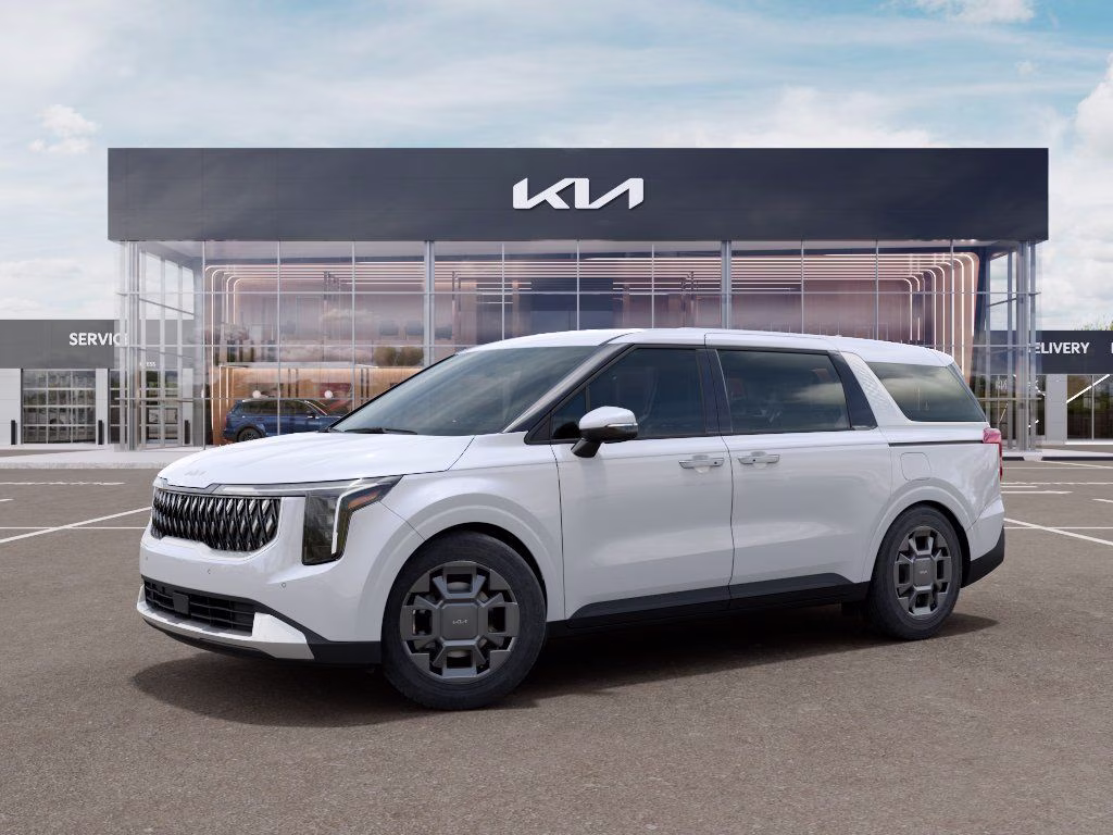 2026 Snow White Pearl Kia Carnival Hybrid EX FWD Van