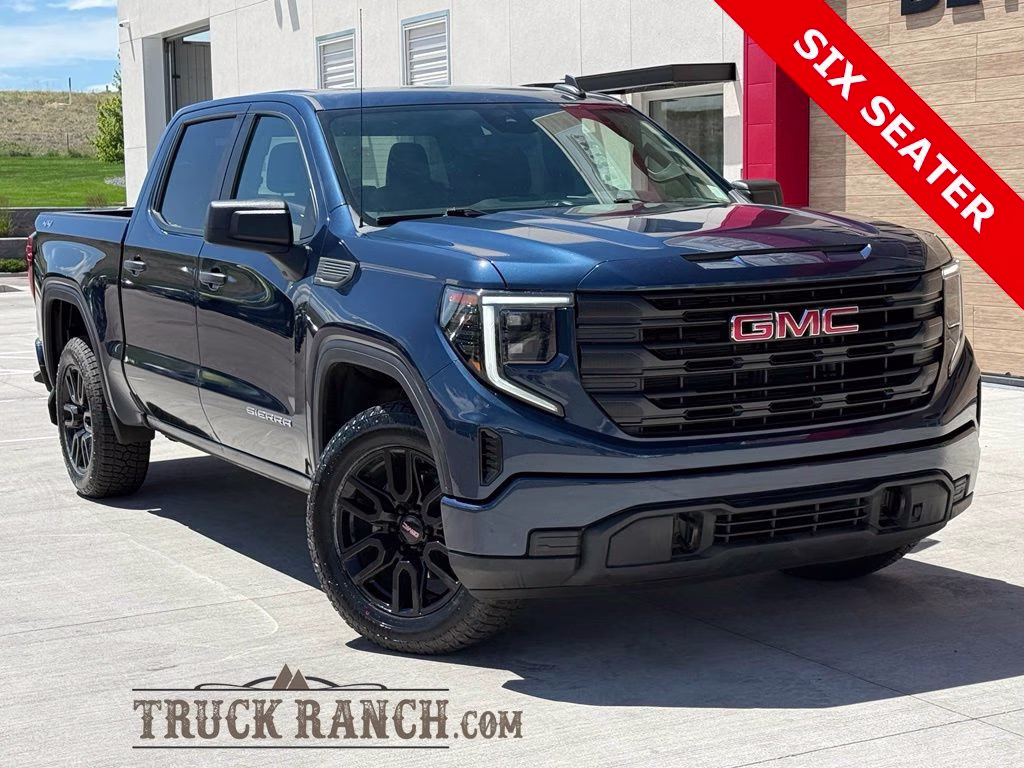 2023 Pacific Blue Metallic GMC Sierra 1500 Pro 4X4 Truck