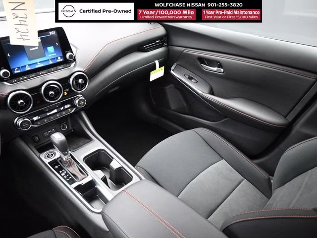 2025 Aspen White/Super Black Nissan Sentra SR FWD Sedan