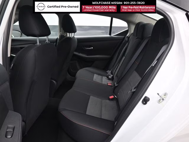 2025 Aspen White/Super Black Nissan Sentra SR FWD Sedan