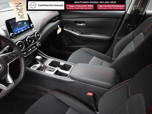 2025 Aspen White/Super Black Nissan Sentra SR FWD Sedan