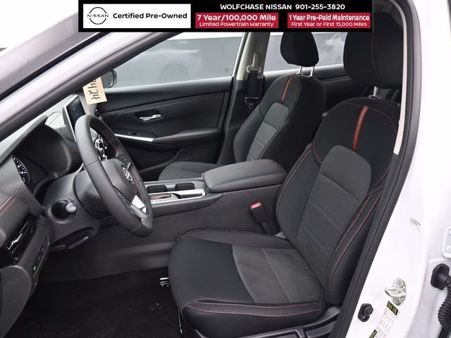 2025 Aspen White/Super Black Nissan Sentra SR FWD Sedan