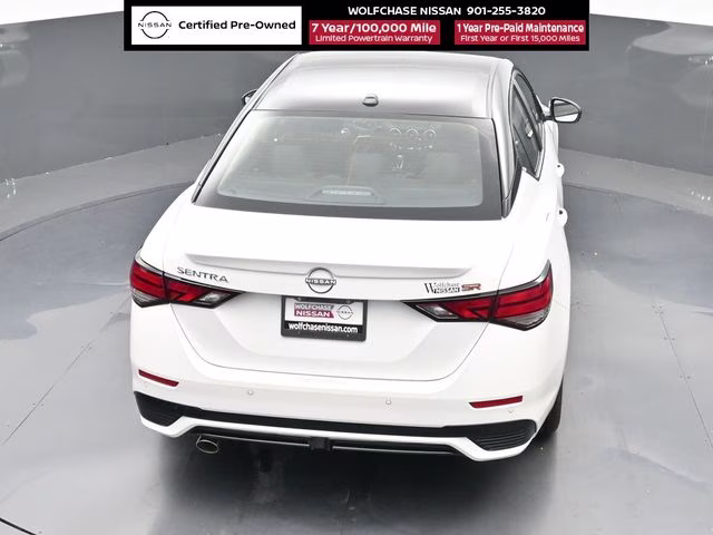2025 Aspen White/Super Black Nissan Sentra SR FWD Sedan