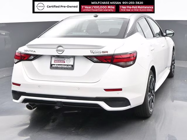 2025 Aspen White/Super Black Nissan Sentra SR FWD Sedan