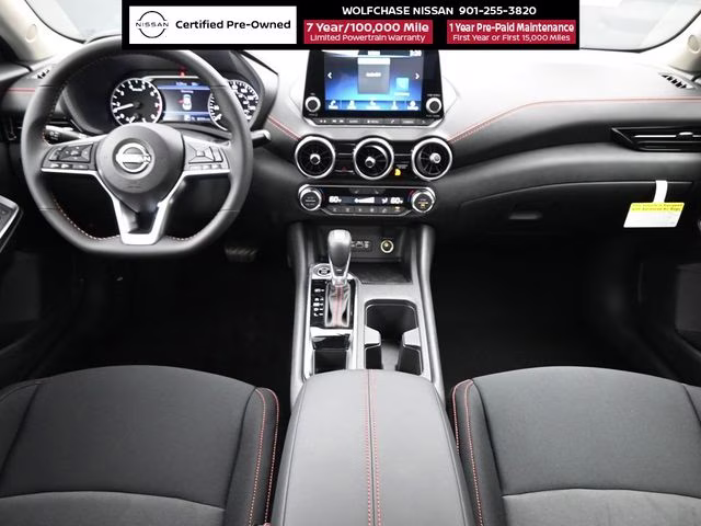 2025 Aspen White/Super Black Nissan Sentra SR FWD Sedan
