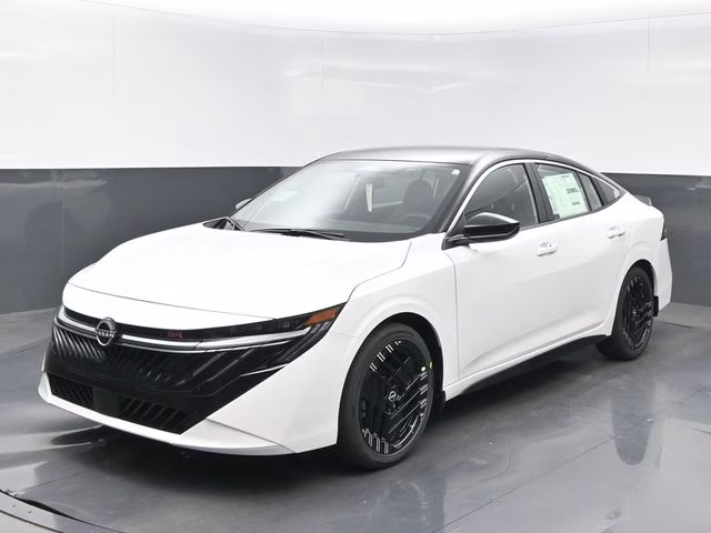 2026 Aspen White/Super Black Nissan Sentra SR FWD Sedan