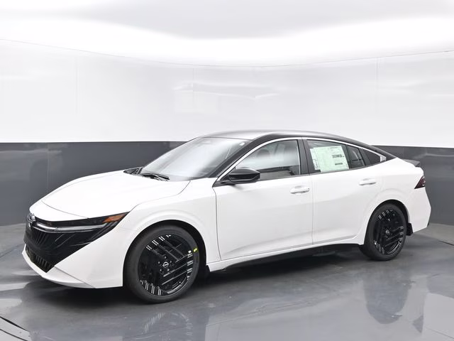 2026 Aspen White/Super Black Nissan Sentra SR FWD Sedan