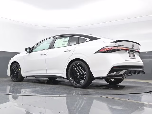2026 Aspen White/Super Black Nissan Sentra SR FWD Sedan