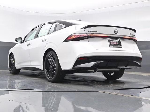 2026 Aspen White/Super Black Nissan Sentra SR FWD Sedan
