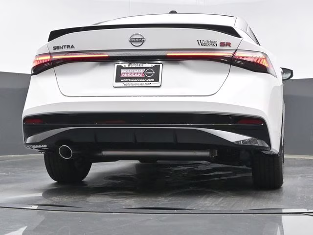 2026 Aspen White/Super Black Nissan Sentra SR FWD Sedan
