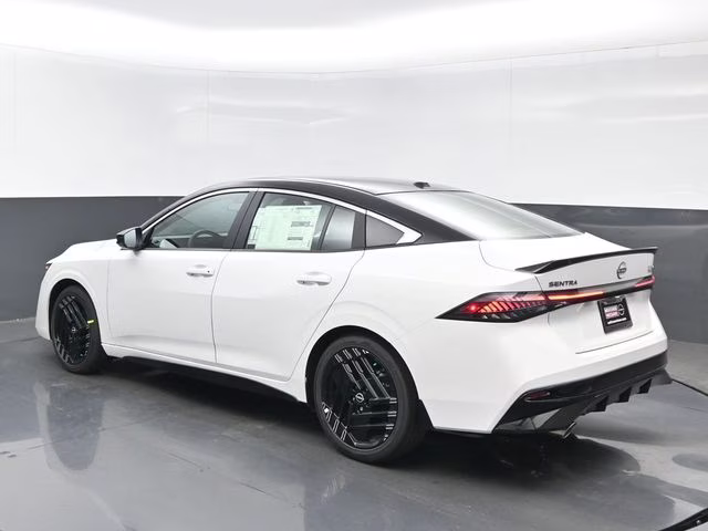 2026 Aspen White/Super Black Nissan Sentra SR FWD Sedan