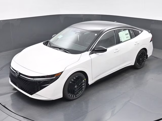 2026 Aspen White/Super Black Nissan Sentra SR FWD Sedan