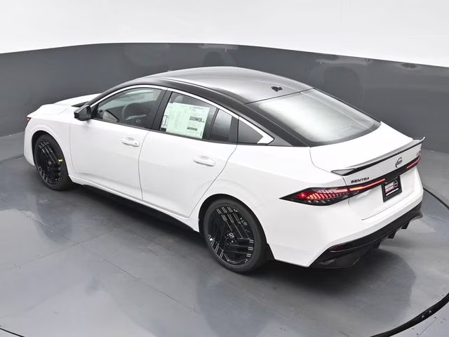 2026 Aspen White/Super Black Nissan Sentra SR FWD Sedan