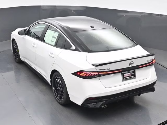 2026 Aspen White/Super Black Nissan Sentra SR FWD Sedan