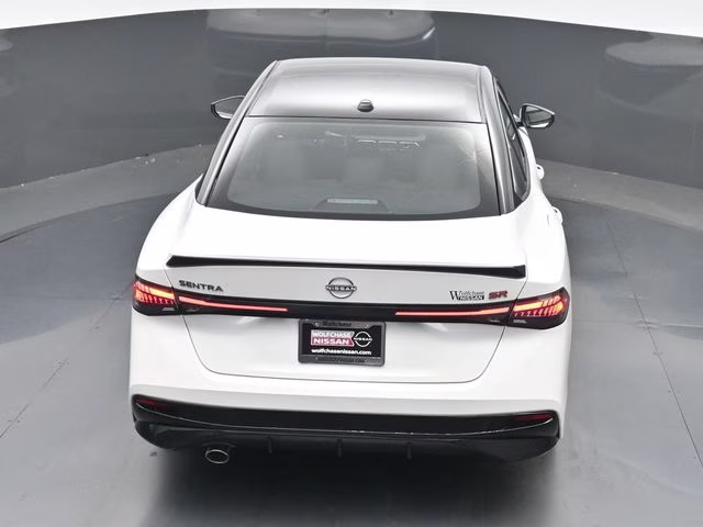 2026 Aspen White/Super Black Nissan Sentra SR FWD Sedan