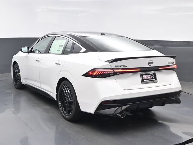 2026 Aspen White/Super Black Nissan Sentra SR FWD Sedan