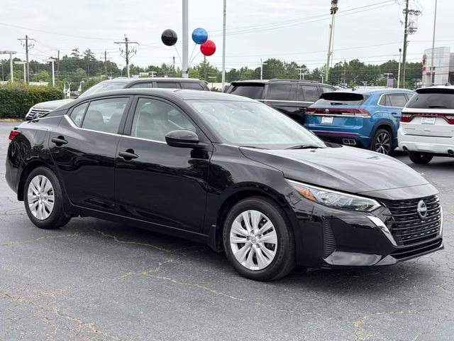 2024 Super Black Nissan Sentra S FWD Sedan