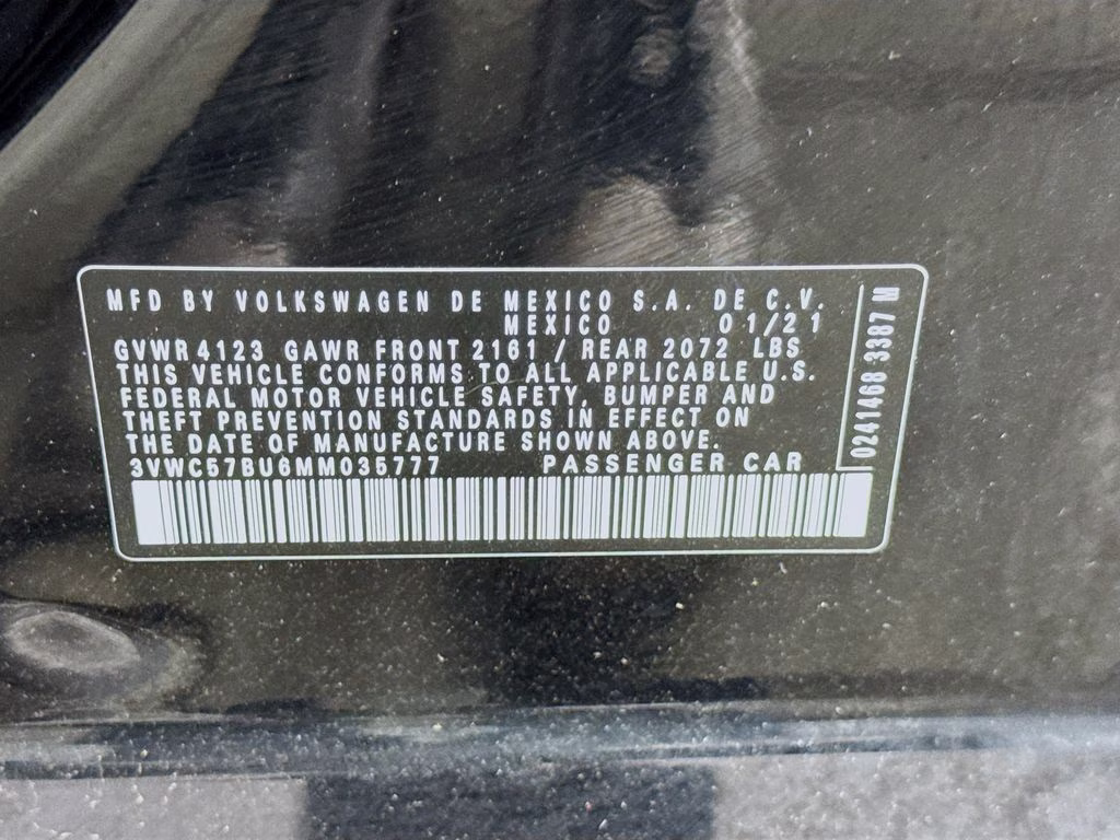 2021 Black Uni Volkswagen Jetta 1.4T SE FWD Sedan