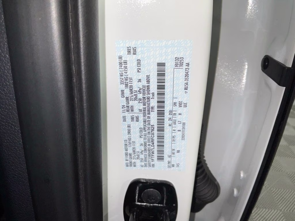 2024 White Metallic Ford F-150 Platinum 4X4 Truck