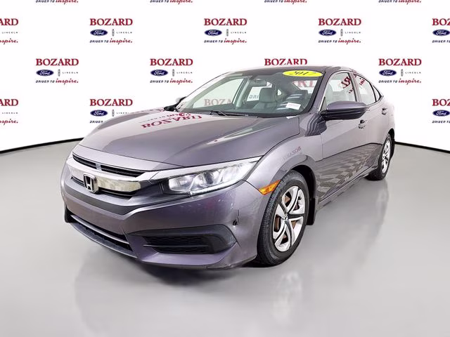 2017 Gray Honda Civic LX FWD Sedan