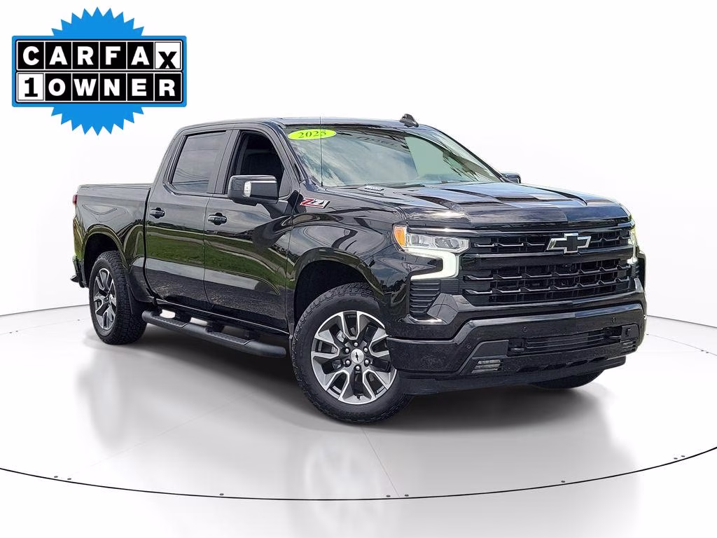 2025 Black Chevrolet Silverado RST 4X4 Truck