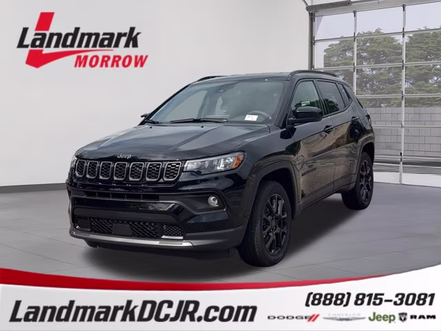 2026 Diamond Black Crystal Pearlcoat Jeep Compass Latitude Altitude 4X4 SUV