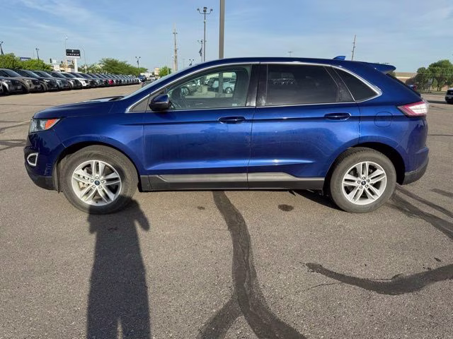 2015 Deep Impact Blue Metallic Ford Edge SEL AWD SUV
