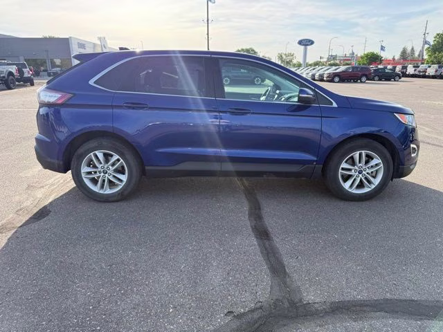 2015 Deep Impact Blue Metallic Ford Edge SEL AWD SUV