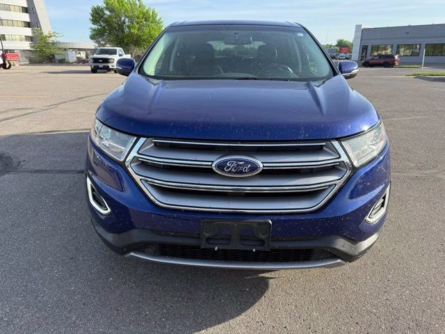 2015 Deep Impact Blue Metallic Ford Edge SEL AWD SUV