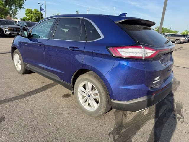 2015 Deep Impact Blue Metallic Ford Edge SEL AWD SUV