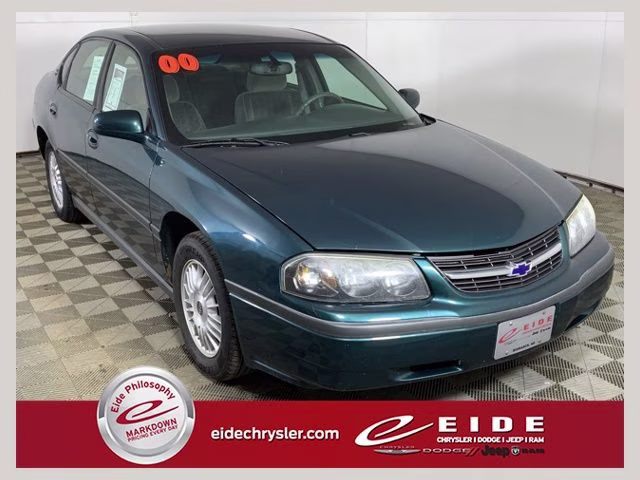 2000 Dark Jade Green Metallic Chevrolet Impala Base FWD Sedan
