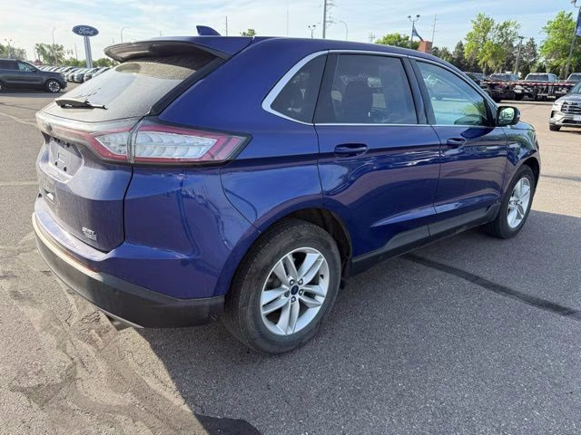 2015 Deep Impact Blue Metallic Ford Edge SEL AWD SUV