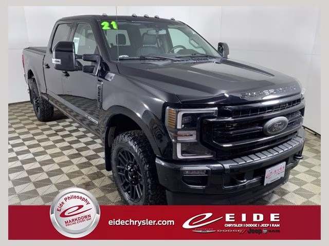 2021 Agate Black Metallic Ford Super Duty F-250 SRW Lariat 4X4 Truck