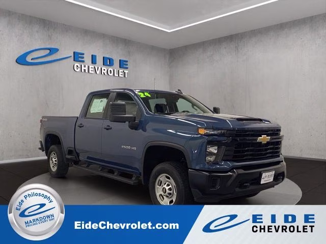 2024 Lakeshore Blue Metallic Chevrolet Silverado 2500HD Work Truck 4X4 Truck
