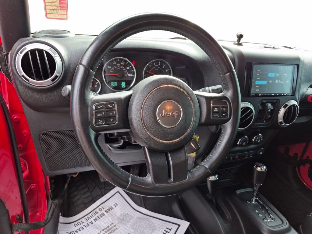 2015 Firecracker Red Clear Coat Jeep Wrangler Unlimited Sahara 4X4 SUV