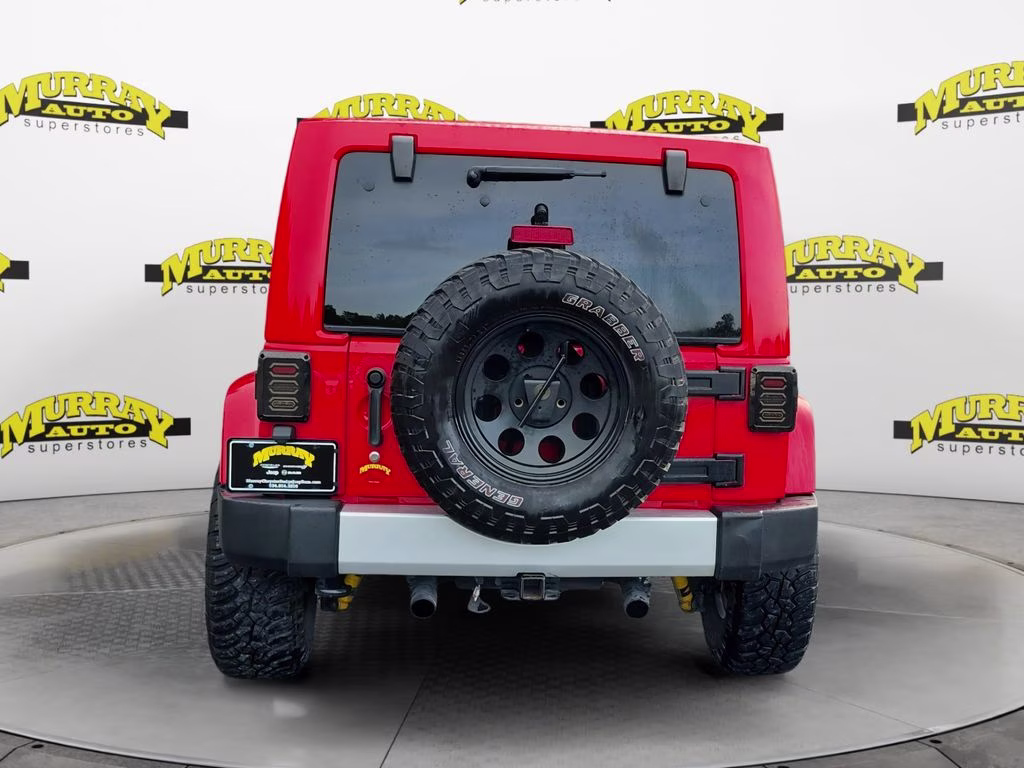 2015 Firecracker Red Clear Coat Jeep Wrangler Unlimited Sahara 4X4 SUV
