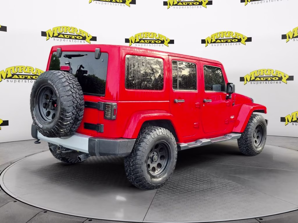 2015 Firecracker Red Clear Coat Jeep Wrangler Unlimited Sahara 4X4 SUV