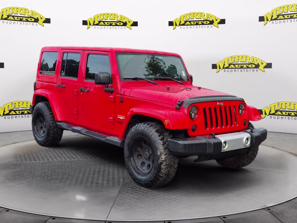 2015 Firecracker Red Clear Coat Jeep Wrangler Unlimited Sahara 4X4 SUV