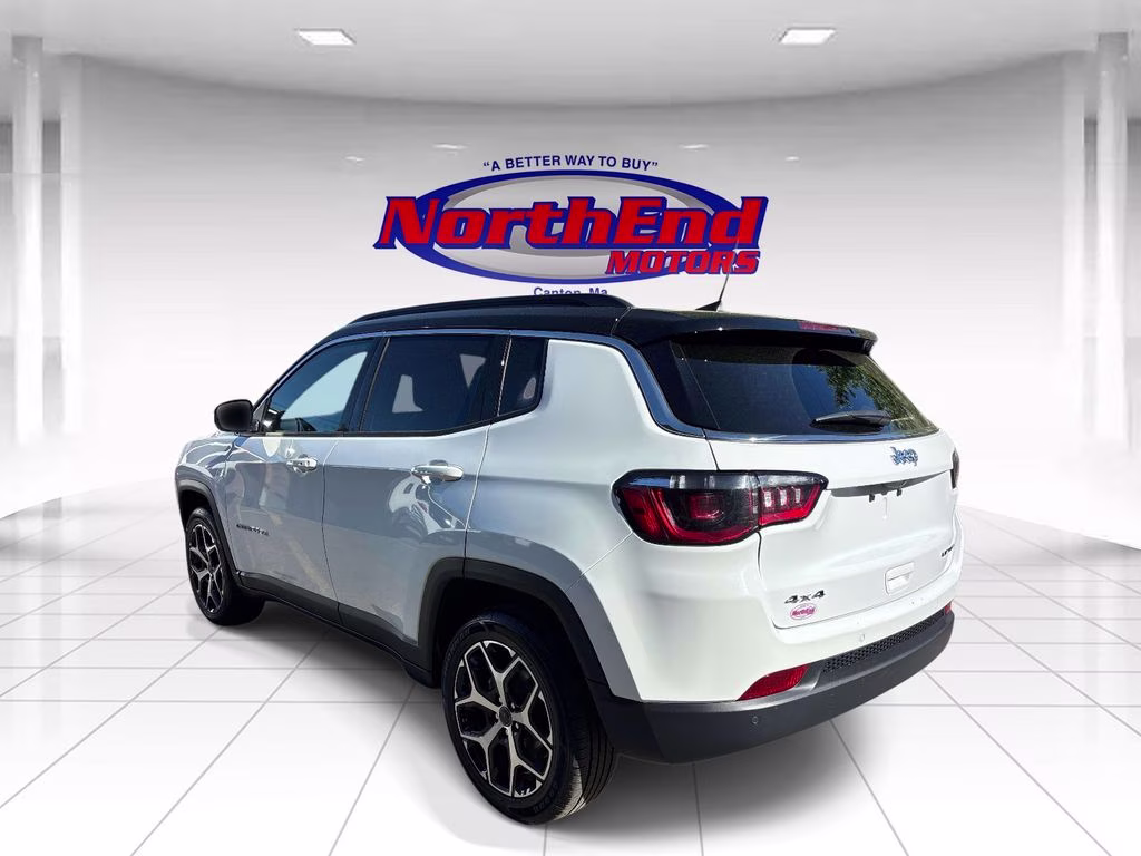 2025 Bright White Clearcoat Jeep Compass Limited 4X4 SUV