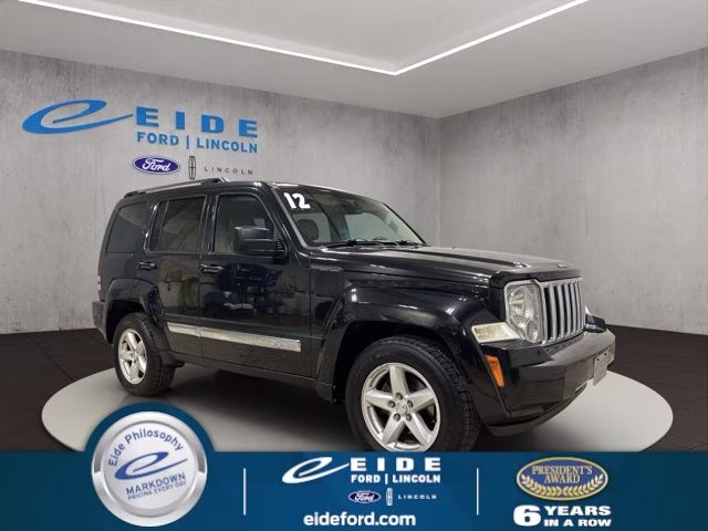 2012 Brilliant Black Crystal Pearlcoat Jeep Liberty Limited 4X4 SUV