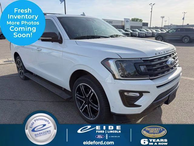 2020 Star White Metallic Tri-Coat Ford Expedition Max Limited 4X4 SUV