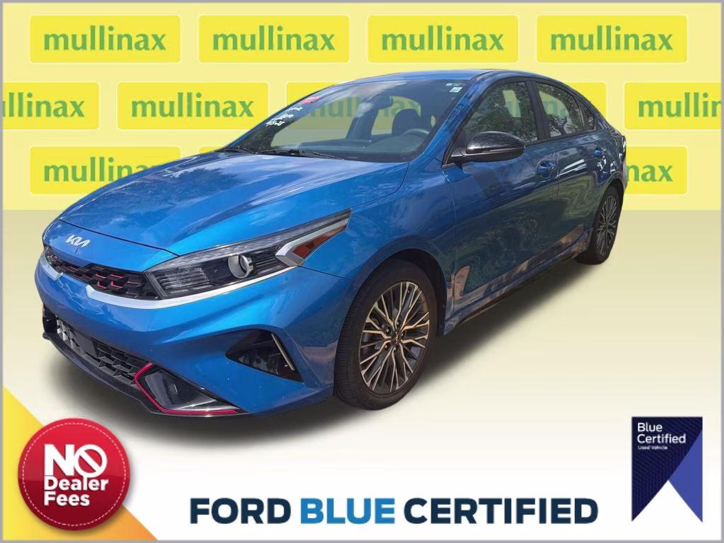 2023 Sporty Blue Kia Forte GT-Line FWD Sedan
