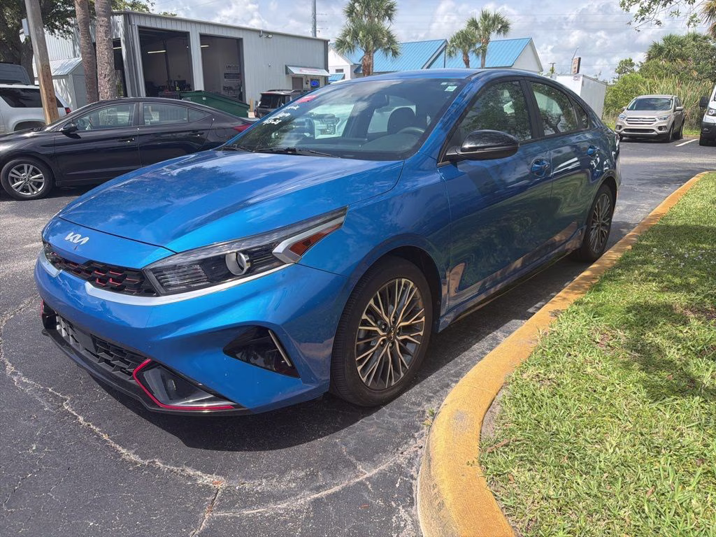 2023 Blue Kia Forte GT-Line FWD Sedan
