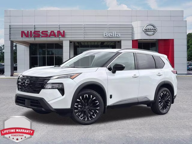 2026 Everest White Pearl Tricoat Nissan Rogue Dark Armor AWD SUV