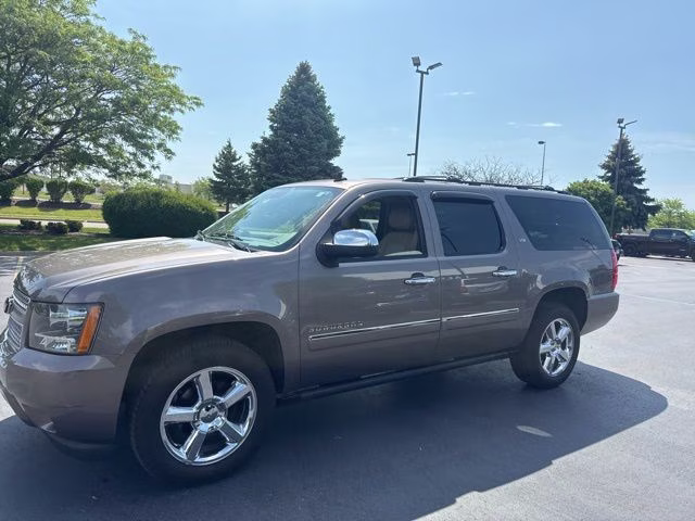 2014 Mocha Steel Metallic Chevrolet Suburban 1500 LTZ 4X4 SUV