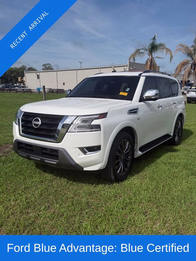 2022 Aspen White Tricoat Nissan Armada Platinum RWD SUV