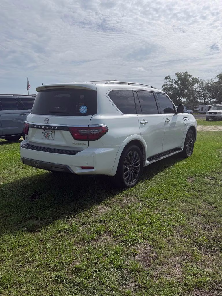 2022 Aspen White Tricoat Nissan Armada Platinum RWD SUV