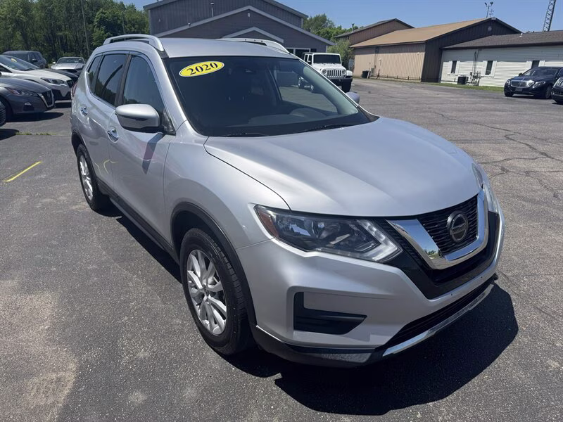 2020 Brilliant Silver Metallic Nissan Rogue SV AWD Crossover